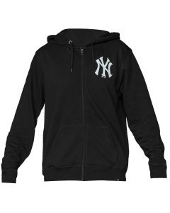 47 Brand MLB New York Yankees Imprint 47 Helix Full Zip Hoodie 580802 męskie bluzy, Czarne 001