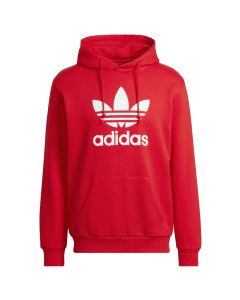 adidas Adicolor Classics Trefoil Hoodie HE9500 męskie bluzy, Czerwone 001