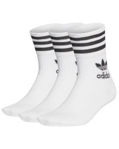 adidas Mid Cut Crew Socks 3 Pairs GD3575 unisex skarpetki, Białe 001