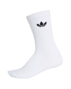 adidas Thin Trefoil Crew 2 Pairs DV1728 unisex skarpetki, Białe 001