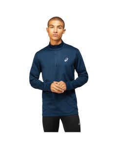 ASICS Core LS 1/2 Zip Winter Top 2011C347-400 męskie longsleevy, Granatowe 001