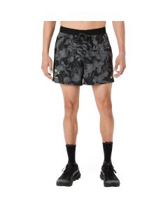 ASICS Fujitrail All Over Print 5IN Short 2011D526-001 męskie spodenki, Czarne 001