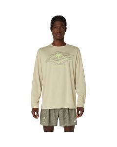 ASICS Fujitrail Logo LS Top 2011D391-300 damskie longsleevy, Zielone 001