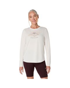 ASICS Fujitrail Logo LS Top 2012D315-100 damskie longsleevy, Białe 001