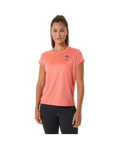 ASICS Fujitrail Logo SS Top Tee 2012C395-700 damskie t-shirty, Różowe 001