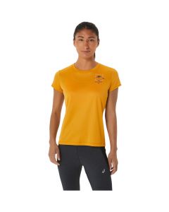 ASICS Fujitrail Logo SS Top Tee 2012C395-801 damskie t-shirty, Żółte 001