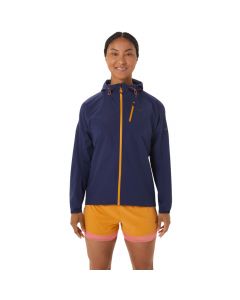 ASICS FujiTrail Waterproof Jacket 2012C253-400 damskie kurtki, Granatowe 001