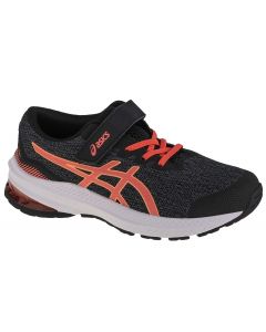 ASICS GT-1000 11 PS 1014A238-009 dla dziewczynki buty do biegania, Czarne 001