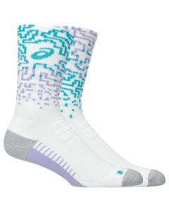 ASICS Performance Run Crew Sock 3013B285-102 unisex skarpetki, Białe 001