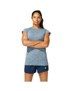 ASICS Race Seamless SS Tee 2012A786-402 damskie t-shirty, Niebieskie 001