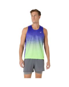 ASICS Road Fade Singlet 2011D522-401 męskie t-shirty, Niebieskie 001