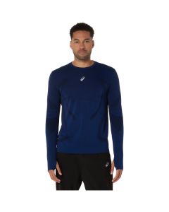ASICS Road Seamless LS Top 2011D356-400 męskie longsleevy, Granatowe 001