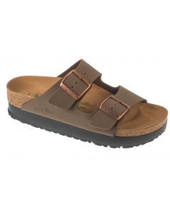 Birkenstock Arizona Platform Flex BFBC 1027417 damskie klapki, Brązowe 001