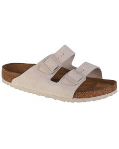 Birkenstock Arizona SFB VL 1024554 unisex klapki, Białe 001