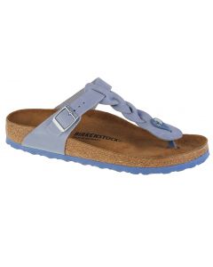 Birkenstock Gizeh Braided FL 1021361 damskie japonki, Niebieskie 001