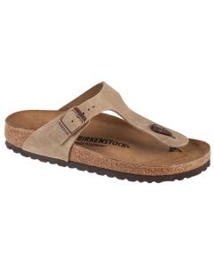 Birkenstock Gizeh LEOI 943813 damskie japonki, Brązowe 001