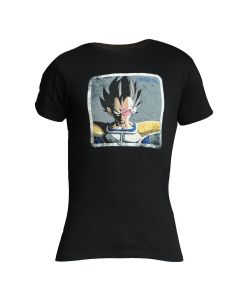 Capslab Dragon Ball Z Vegeta T-shirt FG-DBZ2-1-TSC-VEG1 męskie t-shirty, Czarne 001