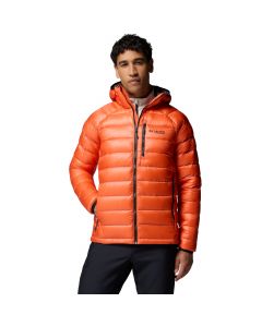 Columbia Arctic Crest Down Hooded Jacket 2088774864 męskie kurtki, Pomarańczowe 001