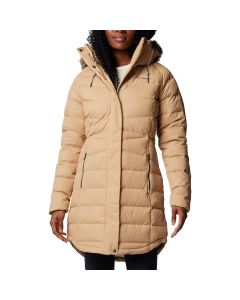 Columbia Belle Isle II Mid Down Jacket 2085153262 damskie kurtki, Beżowe 001