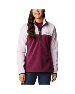 Columbia Benton Springs 1/2 Snap Pullover 1860991616 damskie polary, Różowe 001