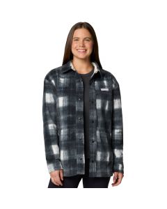 Columbia Benton Springs Fleece Shirt Jacket II 2085661191 damskie kurtki, Szare 001