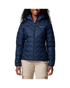 Columbia Delta Ridge II Down Hooded Jacket 2088253464 damskie kurtki, Granatowe 001