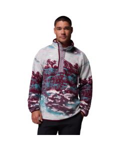 Columbia Helvetia II Printed Half Snap Fleece 2098461624 męskie polary, Bordowe 001