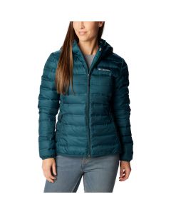 Columbia Lake 22 Down Hooded Jacket 1859682414 damskie kurtki, Granatowe 001