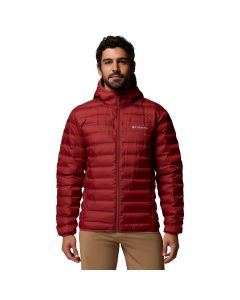 Columbia Lake 22 II Down Hooded Jacket 2086294632 męskie kurtki zimowe, Czerwone 001
