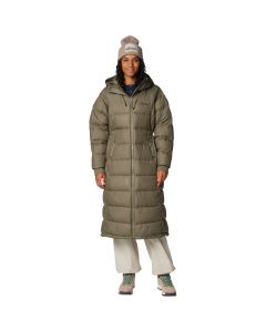 Columbia Pike Lake II Long Jacket 2051351397 damskie kurtki, Zielone 001