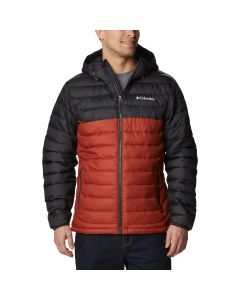 Columbia Powder Lite Hooded Jacket 1693931850 męskie kurtki, Czerwone 001