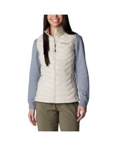 Columbia Powder Pass Vest 1832222278 damskie bezrękawniki, Beżowe 001