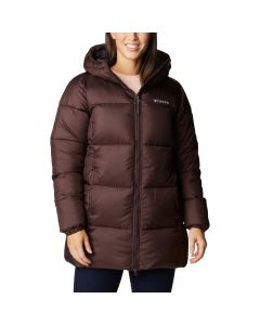 Columbia Puffect Mid Hooded Jacket 1864791203 damskie kurtki, Brązowe 001