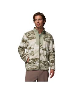 Columbia Sequoia Grove Printed Full Zip Fleece 2135511399 męskie polary, Zielone 001