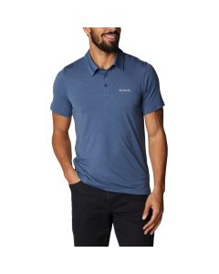 Columbia Tech Trail Polo Shirt 1768701479 męskie koszulki polo, Niebieskie 001