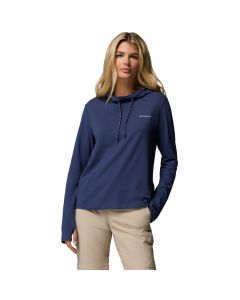 Columbia W EU Sun Trek LS Hoodie 2145261466 damskie bluzy, Granatowe 001