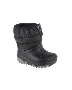 Crocs Classic Neo Puff Boot Toddler 207683-001 dla chłopca śniegowce, Czarne 001