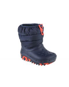 Crocs Classic Neo Puff Boot Toddler 207683-410 dla chłopca śniegowce, Granatowe 001