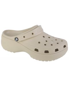 Crocs Classic Platform Clog 206750-2Y2 damskie klapki, Beżowe 001