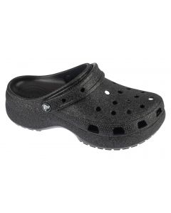 Crocs Classic Platform Glitter Clog W 207241-001 damskie klapki, Czarne 001