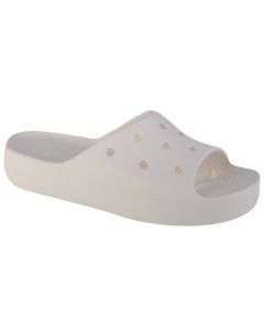 Crocs Classic Platform Slide 208180-100 damskie klapki, Białe 001