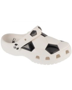 Crocs Classic Soccer Ball Clog Kids 210157-103 dla chłopca klapki, Białe 001