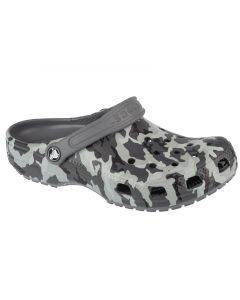 Crocs Classic Spray Camo Kids Clog 207594-097 dla chłopca klapki, Czarne 001