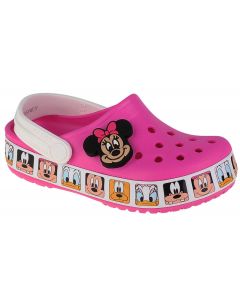 Crocs FL Minnie Mouse Band Kids Clog T 207720-6QQ dla dziewczynki klapki, Różowe 001