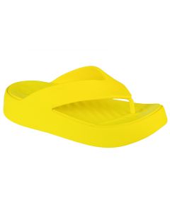 Crocs Gataway Platform Flip 209410-76M damskie japonki, Żółte 001