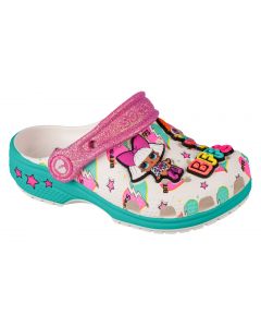 Crocs LOL Surprise BFF Kids Classic Clog 209472-100 dla dziewczynki klapki, Białe 001