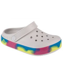 Crocs Off Court Glitter Band Kids Clog 209714-1FS dla dzieci klapki, Białe 001