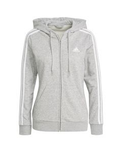 damskie adidas Essentials French Terry 3 Stripes FZ Hoodie GL0802 001