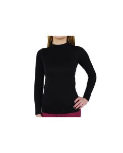 damskie GymHero Longsleeve Seamless 766-BLACK 001