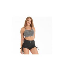 damskie GymHero Short Tie Up Black TIEUPBLK 001